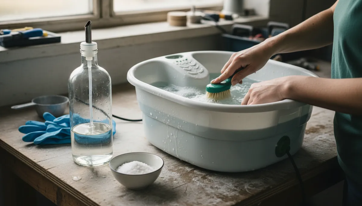 Entretien et détartrage d'un hydromasseur